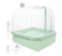 Parrot Automatic Bathtub Old-fashioned Clutch Automatic Little Parrot Pet Little Parrot Foldable Awning Sea Perch Small Parrot Puffer Big Bird Cage Small Parrot Abs Light Green