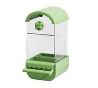 Parrot Automatic Feeder - Acrylic And ABS 4.49x3.35x7.13in | No Bird Cage Food Dispenser | Anti-Dumping Seed Container For Lovebirds Canary Macaw And Busy Pet Owners