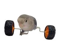 Parrot Balance Toy - Interactive Bird Cage Training Accessory | Fun Intelligence Enrichment Vehicle For Cockatiels, Home Pet Store Tabletop Glass Wood Display, Creative Bird Entertainment Tool For Pla