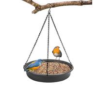 Parrot Bath - Hanges Bird Bath | Hanging Birds Feeder and Bathtub | Garden Bird Bath Tray | S-shaped Hook | Wildlife Food Plate | Water Bowl for Outdoor Diseases Garden Backyard Decking