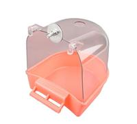 Parrot Bath Tub Birdcage External Bathroom Cage Mounted Clear Shower Room Antispilling Bird Bathing Tub For Parakeets Bird Breeding Box