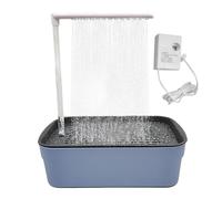 Parrot Bathing Fountain - 12 Inch Automatic Birdbath With Running Water, Rechargeable Bird Shower Box, Parakeet Pet Pool, Auto Refill Bird Bath Toy For Home Cage Families Backyard