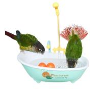 Parrot Bathtub - Bird Automatic Bathtub Pool Toys, Multi-function Shower Box Pet Pool Pool, Bird Shower Bathtub Bird Feeder Bowl for Hooking Up