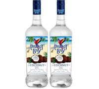 Parrot Bay Rum, Flavoured Coconut Rum, 70cl, 21% ABV, Natural Coconut Flavour, Sweet, Fruity and Tangy Notes, Ideal for Tropical Cocktails, gift Idea (Pack of 2)