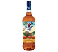 Parrot Bay Spiced Rum, 70cl, 35% ABV, Smooth Puerto Rican Dark Rum, with Warm and Spicy Notes and a Llingering Sweet Finish, Ideal for Tropical Cocktails, Gift Idea