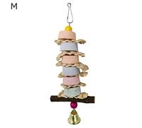 Parrot Beak Trimmer Calcium Stone Chinchilla Grinding Teeth Wood Block Mineral Rock Chewing Toys With For Lovebird Bird Toys For Parrot Girls Boys Climbing Funny Bird Perches Large Wide Perches