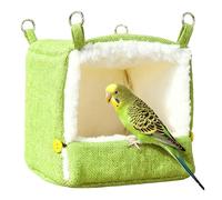 Parrot Bed - 5 Levels Temperature Regulation with Soft Fleece Lining | Heated Aviary Bird House for Cage and Aviary | for Cockatoos, Cockatiels, Finches, Hamsters Indoors, Balcony-Jar