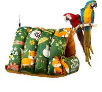Parrot Bed - Foldable Soft Comfortable Hammock, Thermal Bed for Parrot Cockatiel Nest Bin - for Lovebird, Canary, Finch, Conure, Hamster, Indoor Winter Cold Weather Sleeping