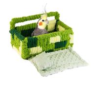 Parrot Bed for Cage, Nest | Large Breathable Parrot Nest - Soft Parrot Nest with Cushion and Pillow, Warm Nest Bed for Nap, Relaxation and Rest