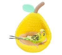 Parrot Bed - Pear Shaped Bird Nest with Cotton, Soft Material 3D Printed Comfortable Sleeping Space | Lovebird Cage Canary Finch Parrot Parrot Parrot Parakeet Cockatiel Winter Summer Indoor