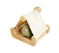 Parrot Bed, Wooden Bird Perch for Sleeping with Drawer Tray - Cockatiel Hanger - for Conures Cockatiels Budgerigars Inseparable Macaws Parrotlets