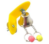 Parrot Bell Toy - Bird Chime Puzzle Game - Interactive Cockatiel Toy | for Parrot Conure Parakeet Budgies Cockatoo Lovebird Macaw Parrotlet Cage