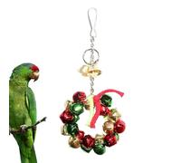 Parrot Bell Toy - Interactive Hanging Chew Bells | Enrichment Requirements for Budgies Shot -Conure -Conure Cockatiel Cage Accessories for Birds Grinding Game Keeps Pets