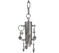 Parrot Bell Toy Stainless Steel Bird Cage Chewing Suspended Play Activity