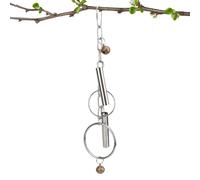Parrot Bell Toy - Steel Cage Ring, Durable Hanging Bird Activity Accessory, Anti Rust Safe Sound Enrichment Play Object, Heavy Duty Swinging Cage Entertainment Tool | Mental For African Greys Birds