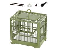 Parrot Bird Cage Foldable Pets Supplies Portable Birdcage for Indoor Outdoor green 30x26x23 cm