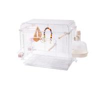 Parrot Bird Cage Home Acrylic Horizontal Silk Villa Ornamental Easy to Clean Parrot Cage