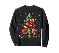Parrot Bird Christmas Tree Light Tropical Macaw Parrots Xmas Sweatshirt