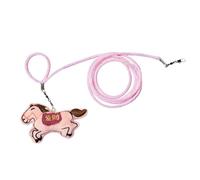 Parrot Bird Harness Leash, Outgoing Leash Blessing Bird Foot Chain, Outdoor Activities Flying Traction Straps Band Rope(Pink)