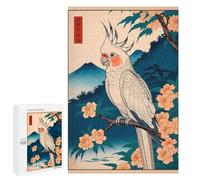 Parrot Bird Japanese Art: New Year Party Activity, 1000 PCS Challenging Puzzle for Adults, for Relaxing Solo Or Group Play