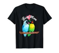 Parrot Bird Mom - Lovebirds Watercolor Value Graphic T-Shirt