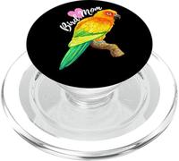 Parrot Bird Mom - Sun Conure Watercolor PopSockets PopGrip for MagSafe