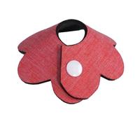 Parrot Bird Neck Collar, Anti-bite Picking Feather Healing Protective Neck Cover Collar for Birds Conures Cockatiels Lovebirds Budgies Cockatoos African Grey, Soft Breathable, S (Red)
