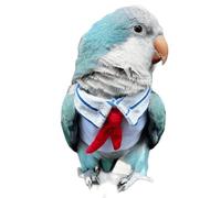 Parrot Bird Supplies,Light Flying Clothes,Summer Lighting Suit With Red Scarf,Comfortable And Suitable For Tiger Skin,Green Cheek Parrot,Little Sun Parrot, Monk Parrot, Lovebird,etc. (A,Medium)