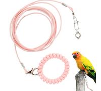 Parrot Bird Training Rope - Outdoor Lightweight Pet Bird Flying Rope | Anti-Bite Pet Training Toy with Ankle Foot Ring for Outing, Terrace, Courtyard, Garden