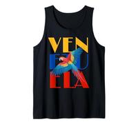 Parrot Bird Venezuela Flag Pride Heritage Venezuela Tank Top