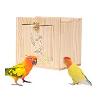 Parrot Birdhouse, Parakeet Birdhouse - Large Bird Breeding Box, Acrylic Transparent Bird Box Wooden Cockatiel Nest for Cockatiel, Cockatiel, Cockatiel, Cockatiel, Cockatiel, Cockatoo Mating, Birdhouse