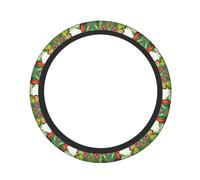 Parrot Birds and Tropical Tree Print Practical Car Steering Wheel Cover Non-Slip Heat Insulation All-Season Protection