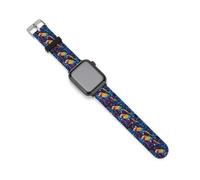 Parrot Birds Tropical Tree Watch Bands Silicone Sport Bands Replacement Strap Wristbands Compatible with Apple Watch 38mm/40mm