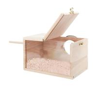 Parrot Box, Bird Breeding Box - Parrot Box | Wooden Bird House with Transparent Acrylic Window, Box for Conure