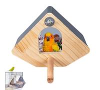 Parrot Breeding Box View - Sustainable Bird Nest, Cockatiels, Canaries | Hanging Bird for Small Birds, Ideal for Cage House, Breeding Finches, Cockatiels, Parakeets
