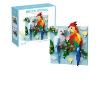 Parrot Building Blocks Set, 2800 PCS 3D Wall Art Micro Building Kit