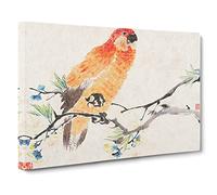Parrot By Ren Yi Canvas Print | Gallery Wrapped 30mm Frame Wall Art | 30x20 inches | Ready to Hang | Asian Animals Picture | Living Room Bedroom Lounge Office