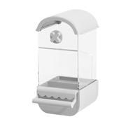 Parrot Cage Feeder - Transparent Automatic Bird Feeder for Cage, No , Small Birds in the Cage - Food Container for Selittel, Lovebirds, Meuse Feeding