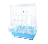 Parrot Cage for Home, Bird Cages Wrought Iron Cage Portable Square Birdcages With Feeding Boxes Durable Birdcage For Home Small Medium Birds(37 * 28 * 46cm)