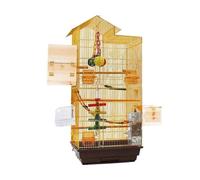 Parrot Cage for Home, Birdcages Square Bird Carriers High Capacity Retro Cage Portable House Carrier Large Small Medium Birds