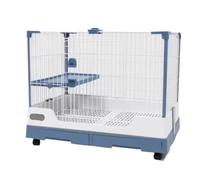 Parrot Cage for Home, Large Vintage Birdcages Wrought Iron Bird Cage With Wheels Portable Travel Flight Cages Outdoor Furniture Small Medium Birds(Blue)