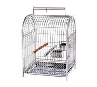 Parrot Cage for Home, Portable Birdcages Simple Retro Birdcage Stainless Steel Bird Cage Durable Carriers Home Small Medium Birds