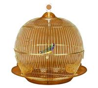 Parrot Cage for Home, Round Bird Cages For Parakeets,Metal Cockatiels Cage Parrot Hanging Vintage Golden Conure Small Medium Birds