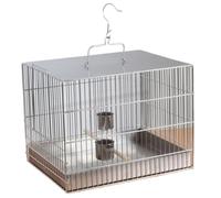 Parrot Cage for Home, Stainless Steel Bird Cage Hanging With Feeder Birdcages House Carrier For Birds Small Medium Birds(27 * 12 * 19cm)