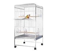 Parrot Cage for Home, Stainless Steel Standing Large Parrot Parakeet Flight Bird Cage For Small Medium Birds