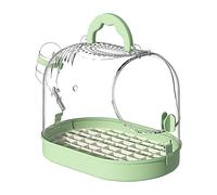 Parrot Cage to Take Away - Safe Travel Carrier, Transparent Bird Cage, Breathable, Escape Proof Carrier with Tray | Convenient Bird Transport | Portable Tray for Home, Office, Rice
