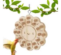 Parrot Chew Cort, Wooden Bite Training Bird Toy, Fun Cork Treasure Hunt Game for Hiding Treats, Included Parrot Toy, Perfect for Small and Medium Birds