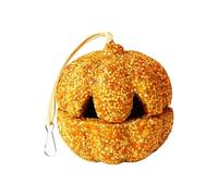 Parrot Chew Toy, 9cm Pumpkin Fiber Stick With Grain Ball | Natural Eco Friendly Shredding Training Block 140g Entertains Cockatiels Budgies Lovebirds Inside Cages Overcoming Boredom Safely