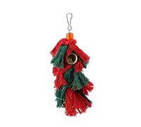 Parrot Chew Toy, Colorful Cotton Knots Rope Bird Tearing Toys with Bell for Small Parrots, Parakeets, Conures, Cockatiel Love Birds
