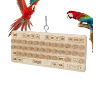 Parrot Chew Toy - Wooden Bird Trainer | Intelligence Development Game, Hierarchical Puzzle Toy for Small Medium Birds, Treat Hidden Pit